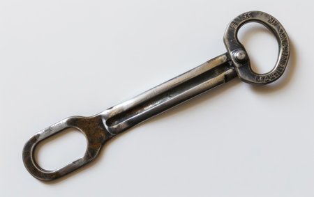 The Art of Opening with the Ultimate Bottle Opener On White Background Generative By Ai.の素材