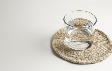 Elevating Home Decor with Coaster Essentials On White Background Generative By Ai.の素材