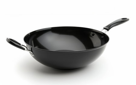Stir-Frying Brilliance with the Electric Wok On White Background Generative By Ai.の素材