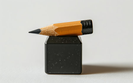 Effortless Writing with the Electric Pencil Sharpener On White Background Generative By Ai.の素材