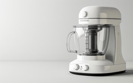 Elevating Culinary Creativity with the Food Processor On White Background Generative By Ai.の素材