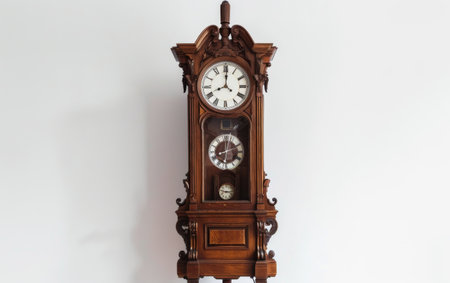 Elevating Timekeeping with the Antique Timepiece On White Background Generative By Ai.の素材
