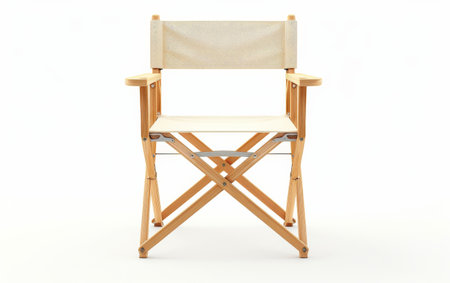 Folding Chair Convenience for Any Occasion On White Background Generative By Ai.の素材