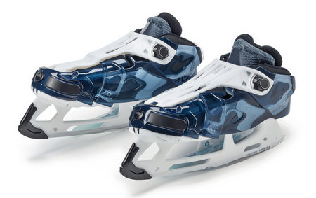 Elevating Skate Efficiency with Blade Guards On White Background Generative By Ai.の素材
