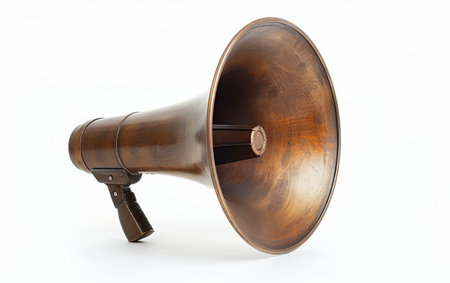 Exploring the Power of the Megaphone On White Background Generative By Ai.の素材