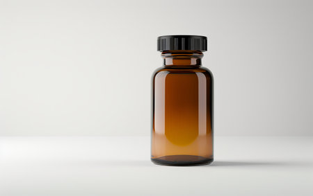 A Visual Journey into Medicine Bottles On White Background Generative By Ai.の素材