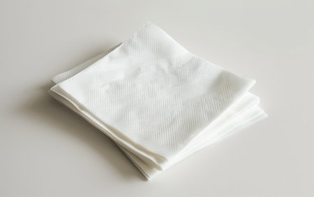 The Art of Napkin Grace On White Background Generative By Ai.の素材