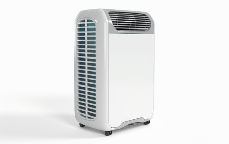 Portable Cooling for Any Space On White Background Generative By Ai.の素材