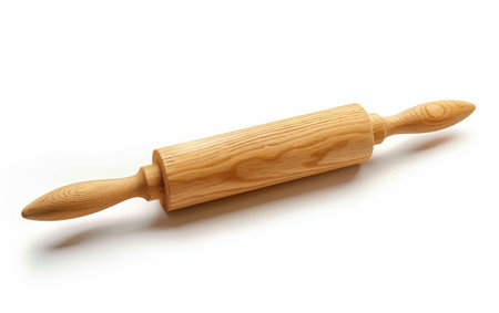 Isolated Rolling Pin On White Background Generative By Ai.の素材