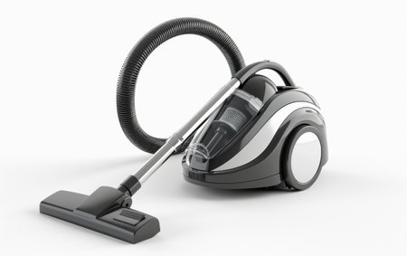 The Power of Innovation with a Robotic Vacuum On White Background Generative By Ai.の素材