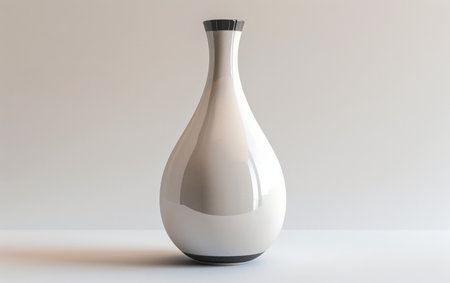 Elevating Spaces with an Artistic Vase On White Background Generative By Ai.の素材