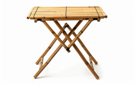 Folding Table On White Background.の素材