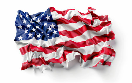 The Emotional Power of National Anthems On White Background.の素材