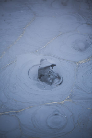 Boiling mudpot