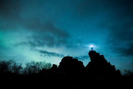 Volcanic rock formations in Icelandの写真素材