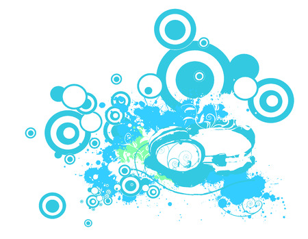 headphonesのイラスト素材