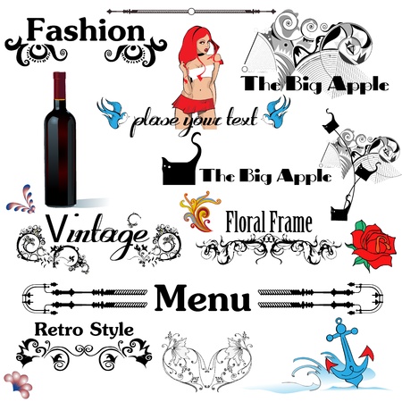 Designer setのイラスト素材