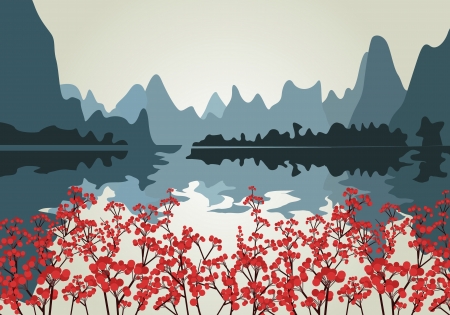 Landscapeのイラスト素材