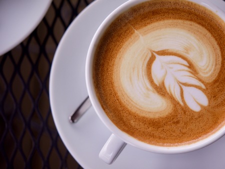 Cafe Latte Artの写真素材