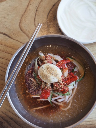 Korea Food Noodlesの写真素材