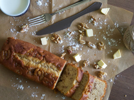 South Korea walnut pound cakeの写真素材