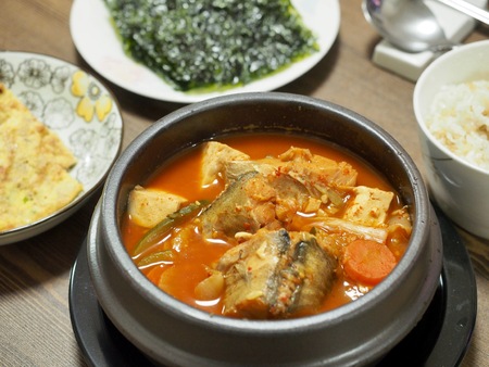 Korean food, Dongjiajigaeの写真素材