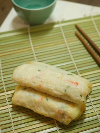 Asian food fish cake, fish pasteの写真素材