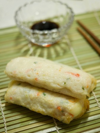 Asian food fish cake, fish pasteの写真素材