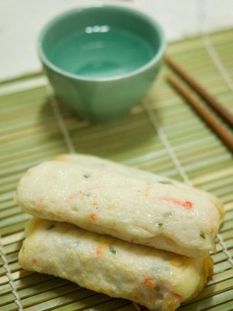 Asian food fish cake, fish pasteの写真素材