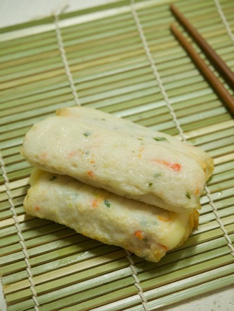 Asian food fish cake, fish pasteの写真素材