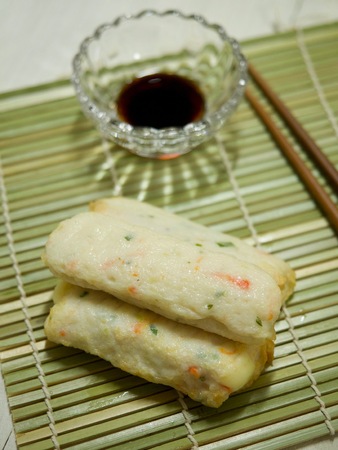 Asian food fish cake, fish pasteの写真素材