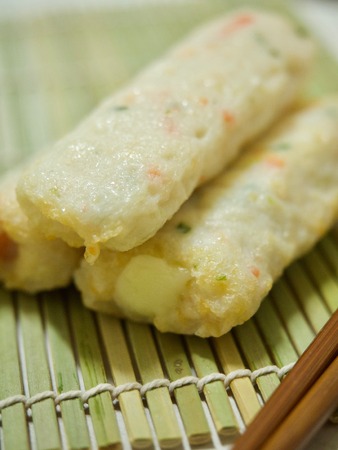 Asian food fish cake, fish pasteの写真素材