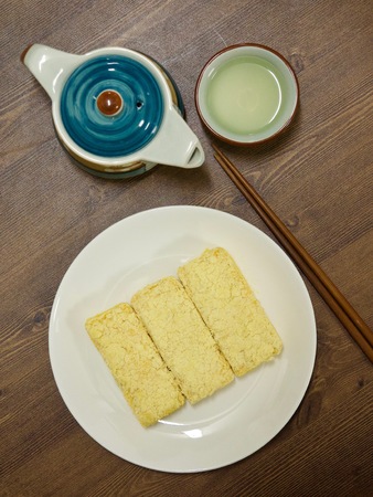 Korean food Pumpkin Rice Cakeの写真素材