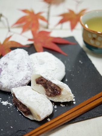 Korean traditional food glutinous rice cakeの写真素材
