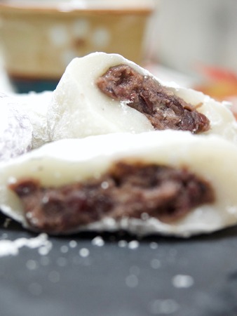 Korean traditional food glutinous rice cakeの写真素材