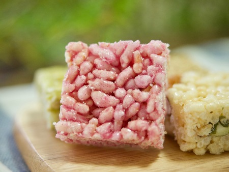 Korean traditional snacks Sweet Rice Puffs, Gangjeongの写真素材