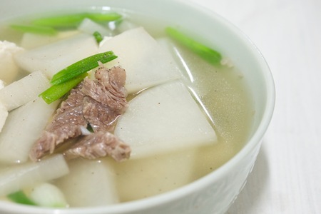 Korean food Beef radish soupの写真素材