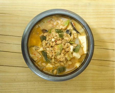 Korean food Chungkukjangの写真素材