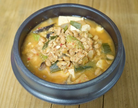 Korean food Chungkukjangの写真素材