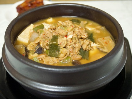 Korean food Chungkukjangの写真素材