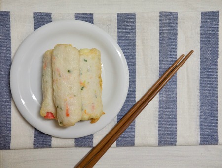 Asian food fish cake, fish pasteの写真素材