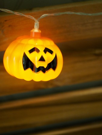 Halloween Day, Pumpkin doll, lightの写真素材