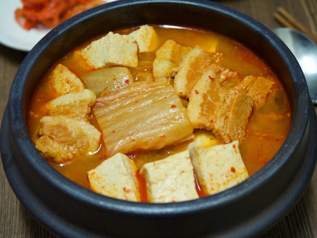 Korean food Kimchi stewの写真素材