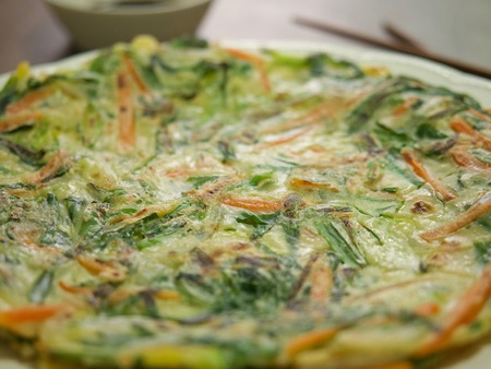 Korean style Pancake,の写真素材