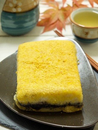 Korean traditional food steamed rice cakeの写真素材