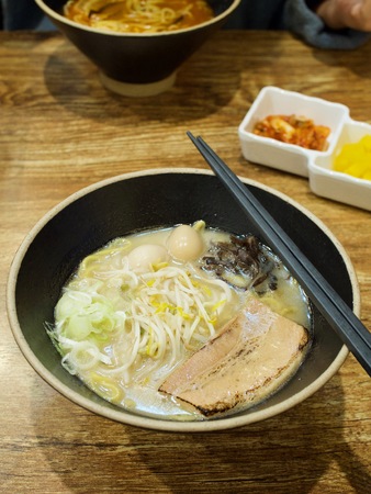 Japanese food Shio ramenの写真素材