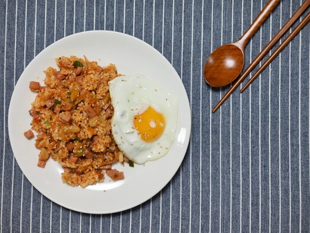 Korean food Kimchi fried riceの写真素材