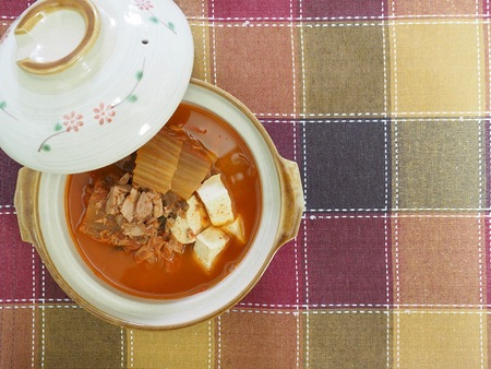 Korean food Kimchi stewの写真素材