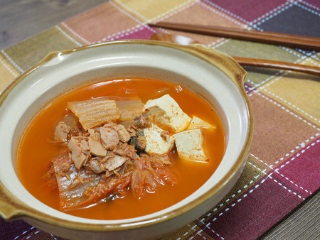 Korean food Kimchi stewの写真素材