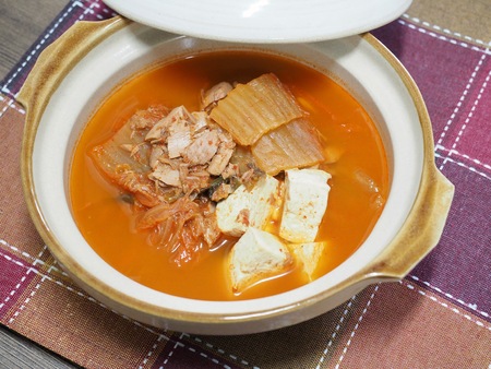 Korean food Kimchi stewの写真素材